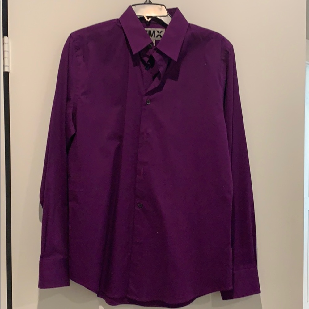 Purple button down